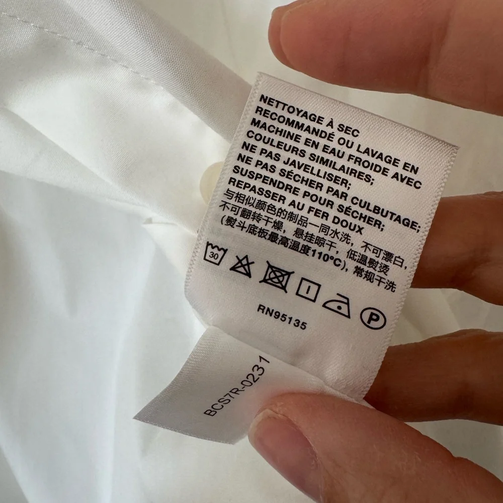 Lafayette 148 New York Stretch Cotton Straight Shirt - Picture 9 of 9